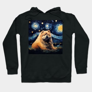 Chow Chow Painted by Vincent Van Goh Hoodie